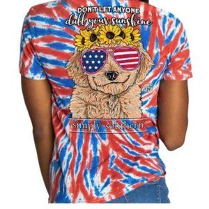 NWT S golden doodle simply southern dog shirt top